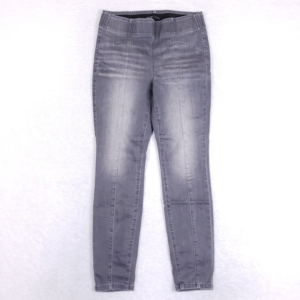 Simply Vera‎ Vera Wang Gray Pull On Denim Skinny Pants Womens 8 Stretch Jeggings
